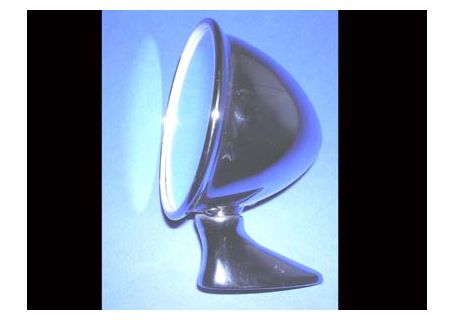 Specchio retrovisore esterno cromato a cupola attacco fisso (ad.le dx o sx)