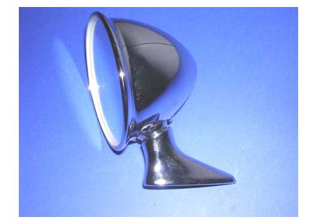 Specchio retrovisore esterno cromato a cupola attacco fisso (ad.le dx o sx)