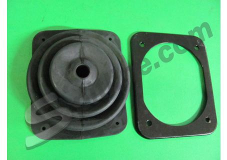 Cuffia leva cambio in gomma con parte metallica Fiat 500 D/F/L/R - 126