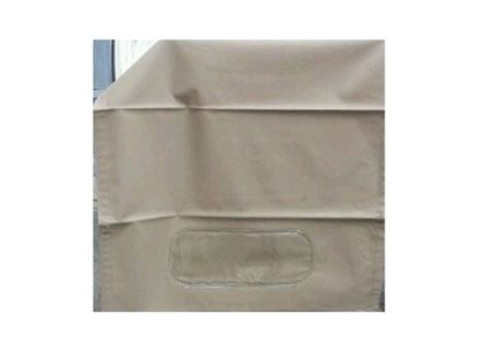 Tela capote in pvc marrone con lunotto elettrosaldato Fiat 500C Topolino