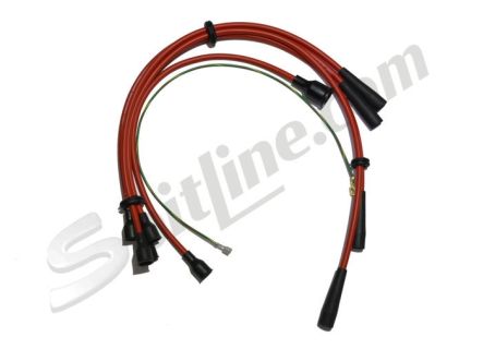 Serie cavi candele schermati Fiat X1/9 1500 (cavo bobina 470 mm)