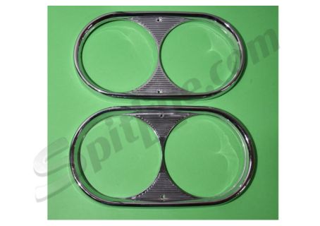 Coppia cerchi faro Fiat 1300/1500, 660 T, 850 T, 850 Familiare