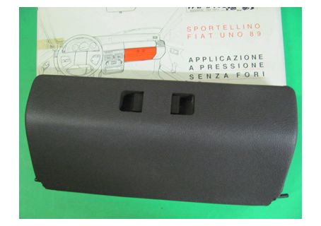 Sportello marrone per cassetto cruscotto Fiat Uno 2^ serie ('89)-Appicazione a pressione senza fori