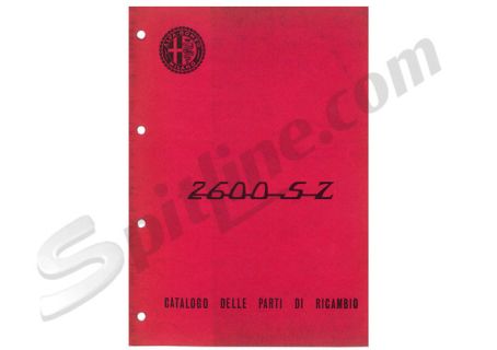 Catalogo ricambi (CD con file PDF) Alfa Romeo 2600 SZ (04/'66)