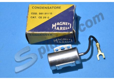 Condensatore originale Magneti Marelli CE29Q - 56181113 Alfa Romeo serie Giulia 105/115, Alfetta - Lancia Fulvia 1200/1300 - Fiat 1300/1500