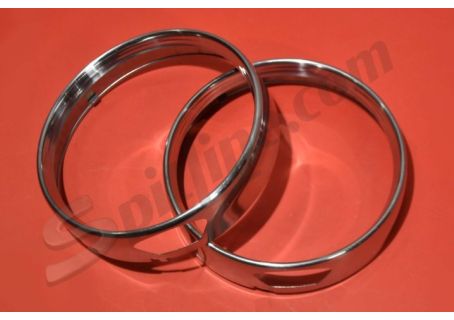 Coppia cornici faro esterne Alfa Romeo GT Junior 1300/1600 ('71→), GT V. 1750/2000 Bertone