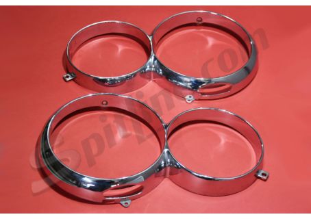 Coppia cornici faro usate con fessura regolazione Alfa Romeo Giulia Super 1.3/1.6