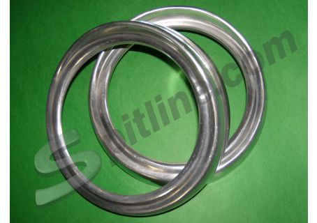 Coppia cerchi faro in alluminio Fiat 600D