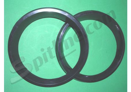 Cerchio faro sx+dx in plastica nera Autobianchi A112, A112 E