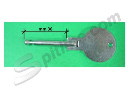 Chiave a chiodo mm 36 per avviamento auto d'epoca (verificare compatibilità tramite foto)