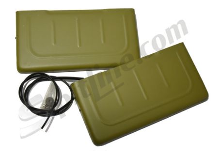 Convogliatore in metallo presa aria per cofano posteriore colore senape Fiat 850
