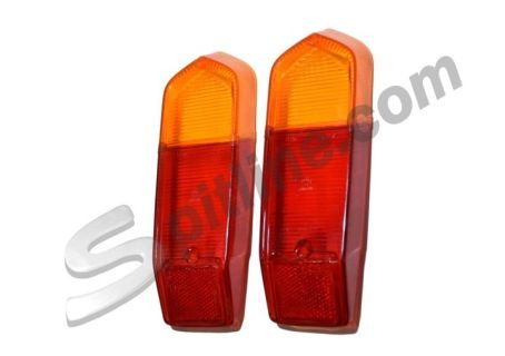 Coppia plastiche P/V per fanali posteriori Fiat 124 Familiare