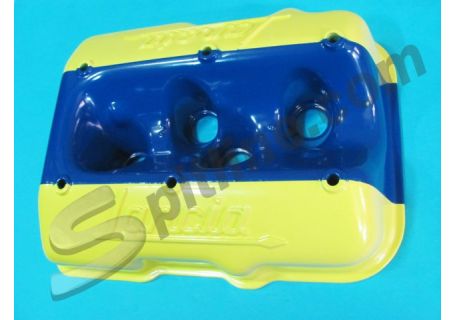Coperchio punterie usato verniciato giallo-blu Lancia Fulvia Coupè HF