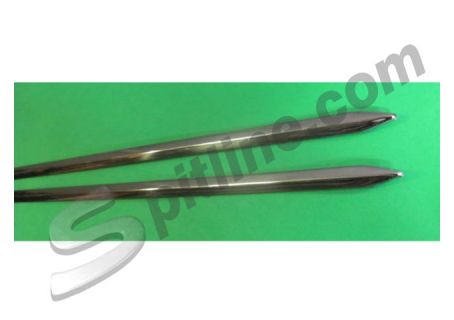 Coppia modanature parafanghi anteriori Fiat 1100 R