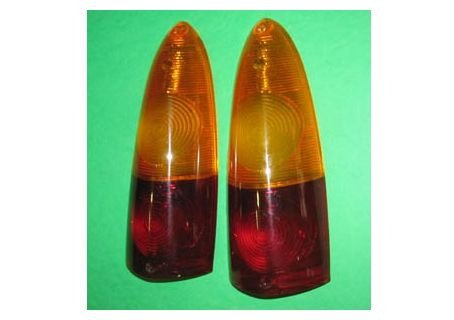 Coppia plastiche fanali posteriori Carello Fiat 1200-1500-1600 Spider