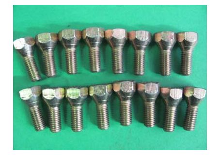 Serie bulloni conici fissaggio ruota in ferro Fiat 126, 500R