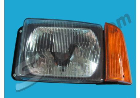 Faro asimmetrico sinistro Carello con luce di posizione Innocenti Mini 90, Mini 120