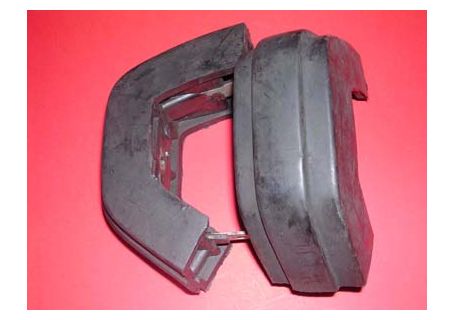 Coppia rostri posteriori paraurti Alfa Romeo Alfetta 1800 2^ serie