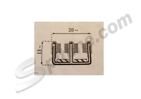 Guarnizione canale guidavetro doppio per vetri scorrevoli sx+dx Fiat 600 1^ serie, 600 Multipla, 500 Giardiniera, ecc.