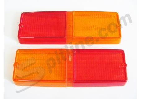 Coppia plastiche Catalux fanali posteriori Fiat 128 Berlina 1^ serie ('69-'72)