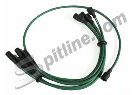Serie cavi candele verdi Fiat 124 Spider 2000 (con spinterogeno sulla testata)