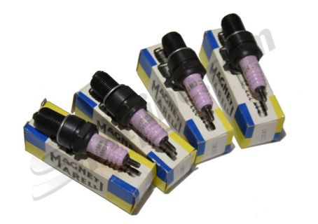 Serie 4 candele Marelli CW260L per Fiat 850, 1300, 1500 C -L, 1500 Cabriolet, 2300
