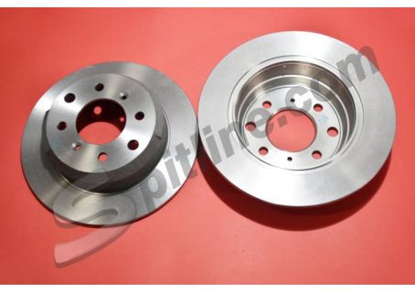 Coppia dischi freno posteriori Brembo imp. Ate Alfa Romeo Giulia 1300/1600, GT Junior, GT V. 1750/2000, Duetto Spider, 1750/2000 Berlina