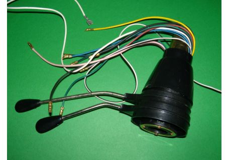 Devioluci corpo nero con leve in metallo Fiat 500 Giardiniera su base D (→'65) - Autobianchi Bianchina T.T.