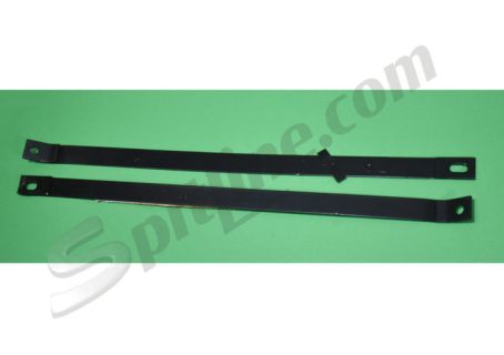 Coppia staffe fissaggio serbatoio benzina Fiat 500 F/L/R, 500 Giardiniera (su base F)
