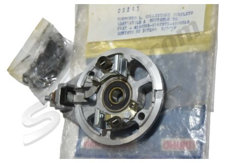 Supporto dinamo lato collettore con spazzole Fiat 500 F