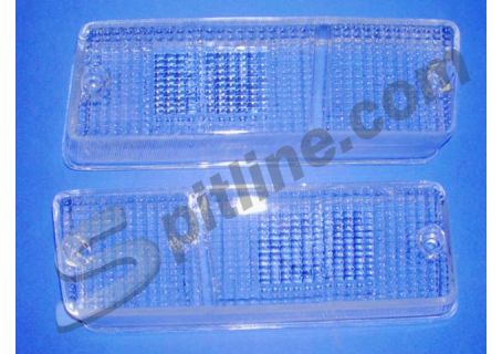Coppia plastiche incolore per fanali anteriori Fiat X1/9 1300