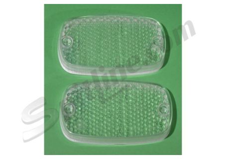 Coppia plastiche fanali anteriori Fiat 850 Pulmino, Furgone