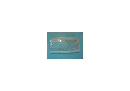 Plastica incolore fanale freccia anteriore destra Autobianchi A112 1^-2^-3^ serie ('69-'77) - Foro largo per vite in plastica