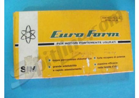 Serie fasce elastiche Euro Form per pistoni diam. 72 Fiat 1100D 2^s. - 1300 - Autobianchi Primula (per motori fortemente usurati)