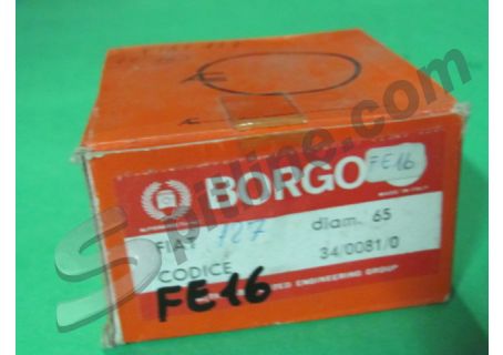 Serie fasce elastiche per pistoni diam. mm 65 Fiat 127