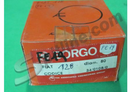Serie fasce elastiche per pistoni diam. 80 Fiat 128 1116 cc. ('69-'82)