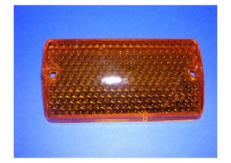 Plastica arancio fanale freccia anteriore sinistra Autobianchi A112 1^-2^-3^ serie ('69-'77) - Foro grande per vite in plastica