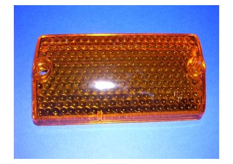 Plastica arancio fanale freccia anteriore destra Autobianchi A112 1^-2^-3^ serie ('69-'77) - Foro grande per vite in plastica