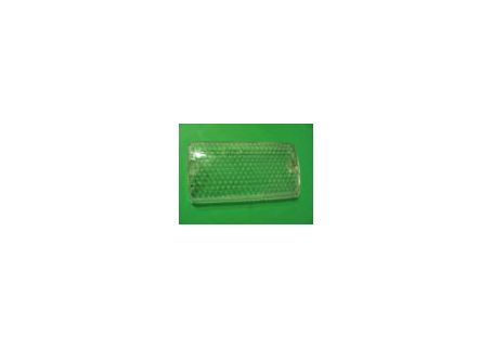 Plastica incolore fanale freccia anteriore sinistra Autobianchi A112 1^-2^-3^ serie ('69-'77) -  Foro  piccolo per vite in ferro