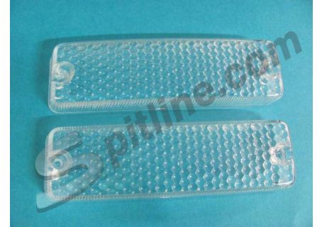 Coppia plastiche fanale freccia anteriore incolore Lancia Fulvia Coupé 2^ serie, HF 1600 2^ serie, Fulvia Coupé 3^ serie - Fiat 850 Spider
