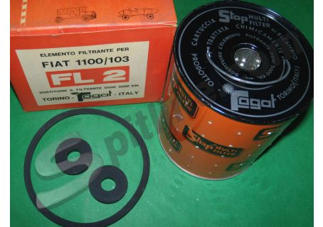 Filtro olio Fiat 1100 B, 1100 E, 1400 A, 1400B/BN, 1100D (-06/'63), 1100/103, E TV, Export, Special, 1200 Spider, 1200 Gran Luce, Fiat Campagnola, Moretti 750 - Alfa Romeo 1900 M (La Matta)