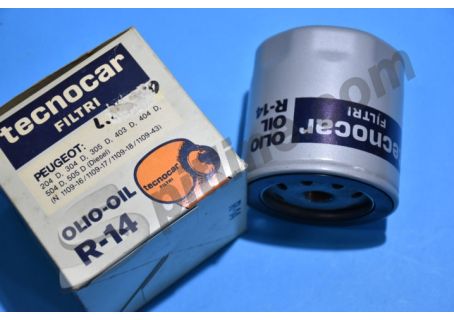 Filtro olio Tecnocar R-14 Peugeot 204 D, 304 D, 305 D, 403 D, 404 D, 504 D, 505 D