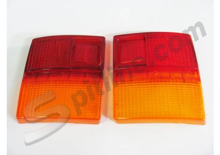 Coppia plastiche fanali posteriori Autobianchi A112 1^ serie (→'75)