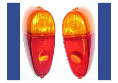 Coppia plastiche fanali posteriori Fiat N500 1^ serie