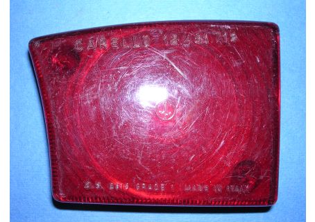 Plastica rossa Carello fanale posteriore sinistro Lancia Flavia Berlina 1^ serie, Flavia Sport Zagato, Vignale Convertibile