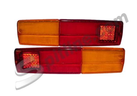 Coppia plastiche fanali posteriori Fiat 124 Spider 1400 1^ serie ('66-'69)