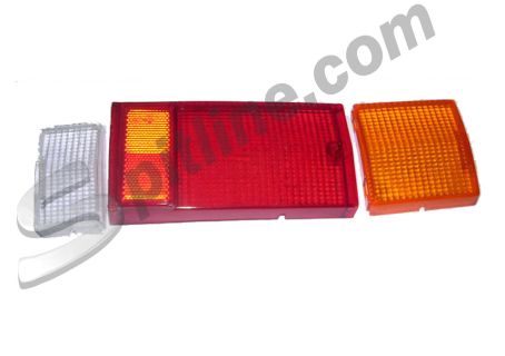 Serie plastiche fanale posteriore destro Fiat 124 Spider 2^ serie ('69-'79)