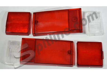 Serie plastiche fanali posteriori Fiat 124 Spider America