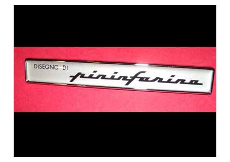 Fregio disegno di Pininfarina (anni '80) Alfa Romeo Duetto Spider 3^ serie ecc.