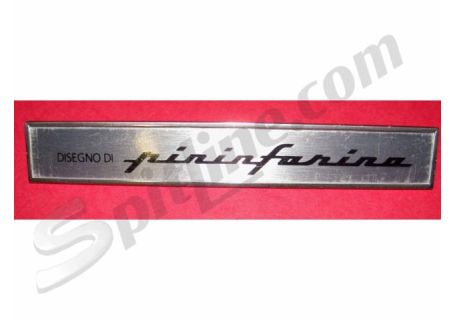 Fregio "disegno di Pininfarina" in alluminio